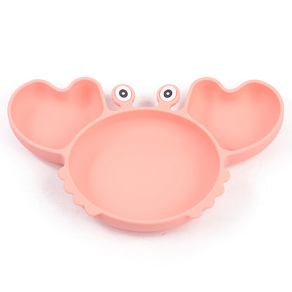 Cute Crab Food Plates for Babies and Kids