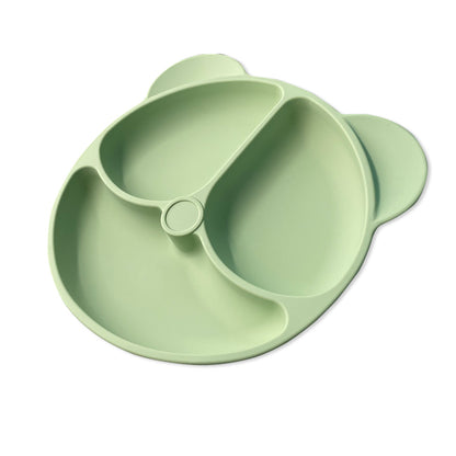 Baby Safe Silicone Dining Bear Plate