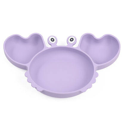 Cute Crab Food Plates for Babies and Kids