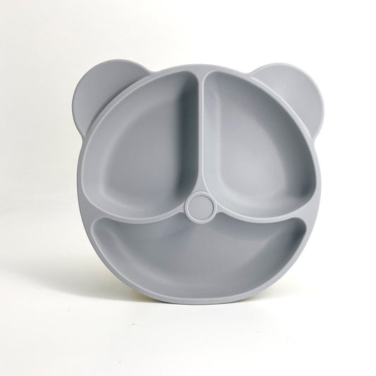 Baby Safe Silicone Dining Bear Plate