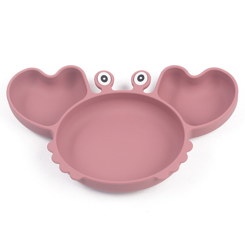 Cute Crab Food Plates for Babies and Kids